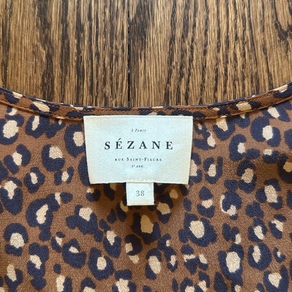 Sezane Leopard Print Blouse - Picture 9 of 13